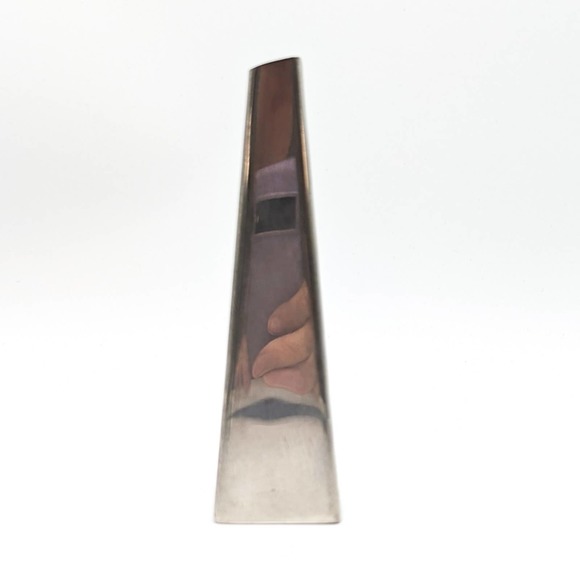 Pewter Crafters of Cape Cod Pewter Vase Small Abstract Post-Modern Vessel - Picture 9 of 13